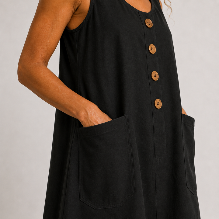 Clara | Cotton Linen Summer Dress
