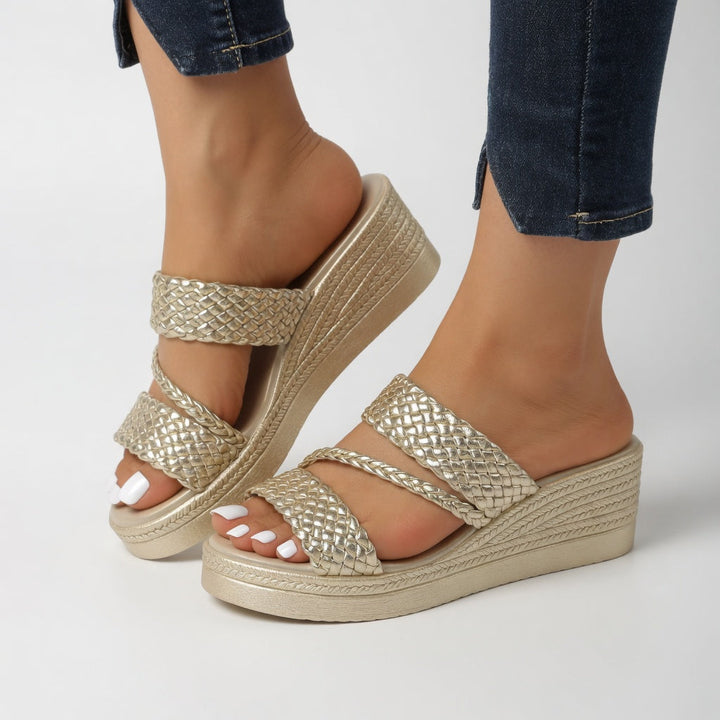 Estella™ | Chic Braided Strap Platform Sandals