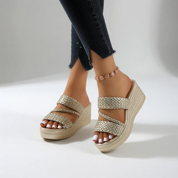 Estella™ | Chic Braided Strap Platform Sandals