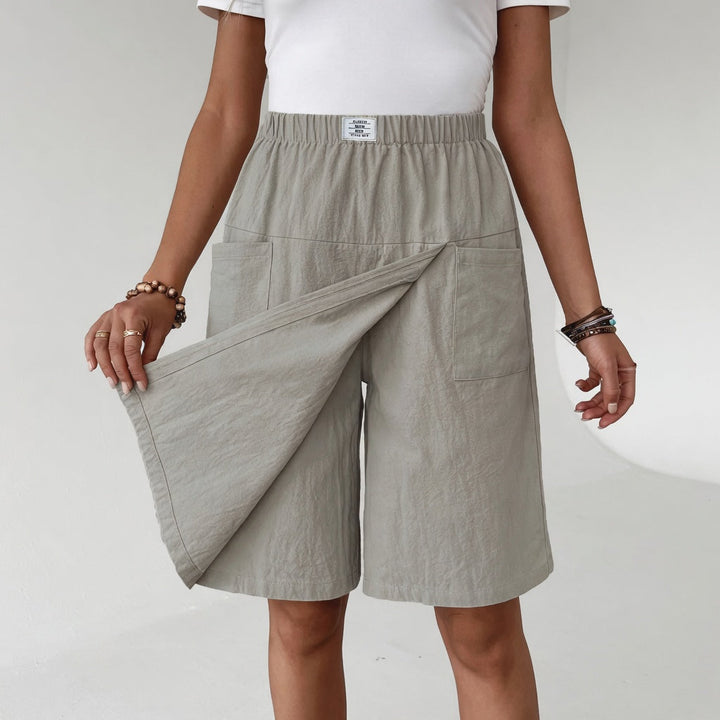 Michelle™ | Wrap-Front Wide-Leg Shorts