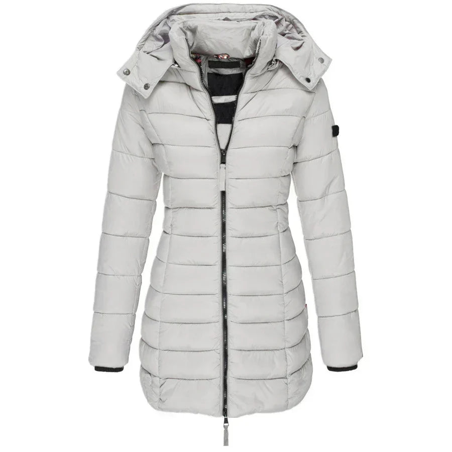 Jovanna™ | Longline Hooded Puffer Winter Jacket
