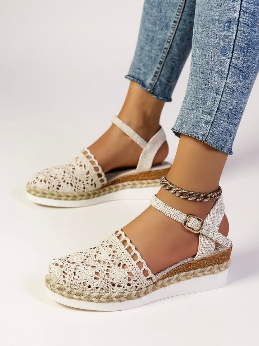 Stella™ | Casual Crochet Strap Platform Sandals
