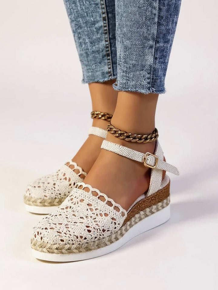 Stella™ | Casual Crochet Strap Platform Sandals