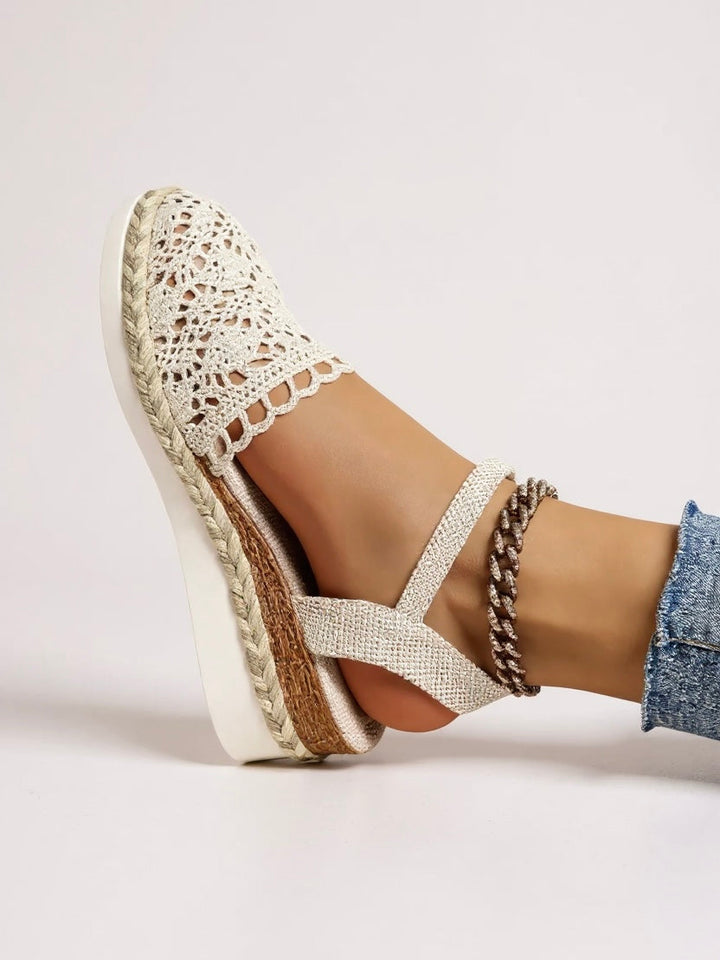 Stella™ | Casual Crochet Strap Platform Sandals