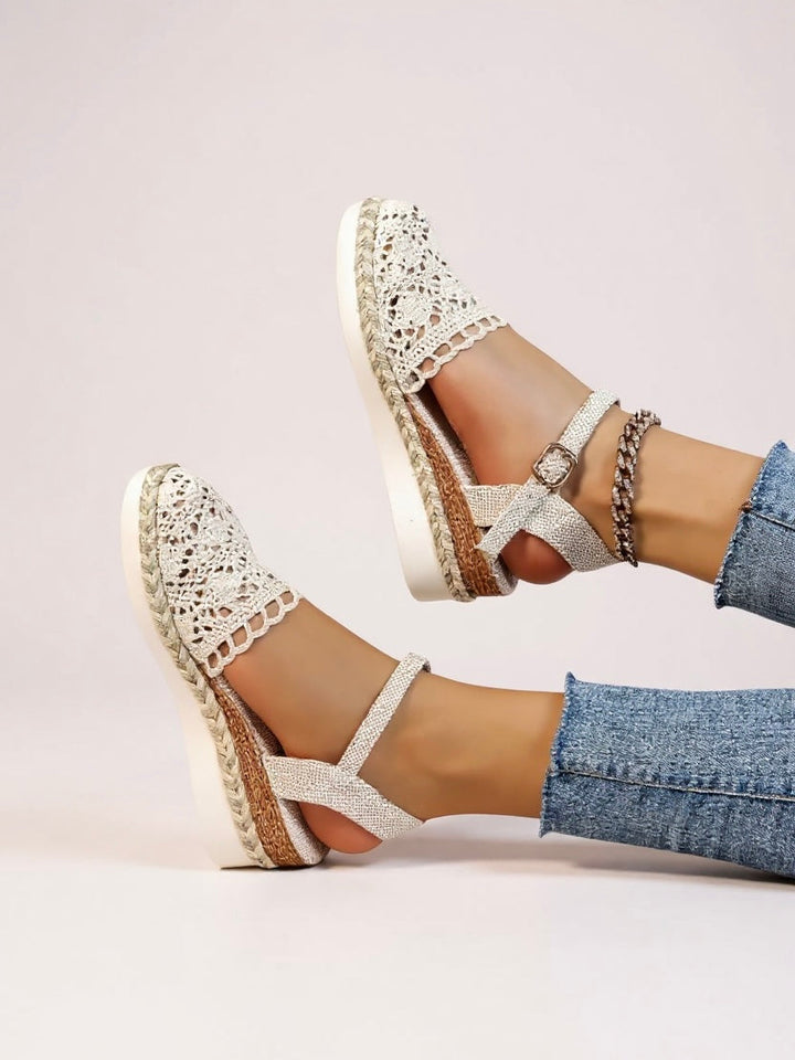 Stella™ | Casual Crochet Strap Platform Sandals