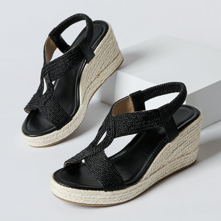 Aroa™ | Braided Wedge Sandals