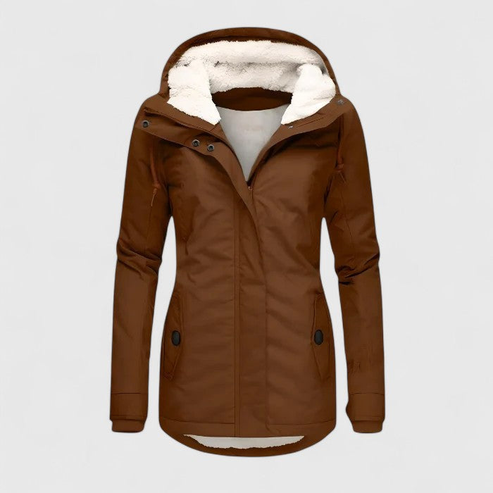 Sandra™ | Classic Zip Front Hooded Jacket