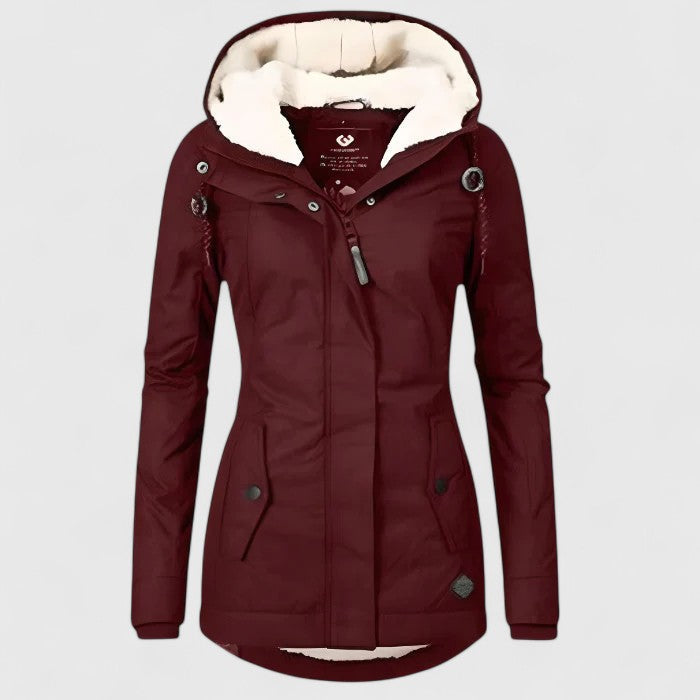 Sandra™ | Classic Zip Front Hooded Jacket