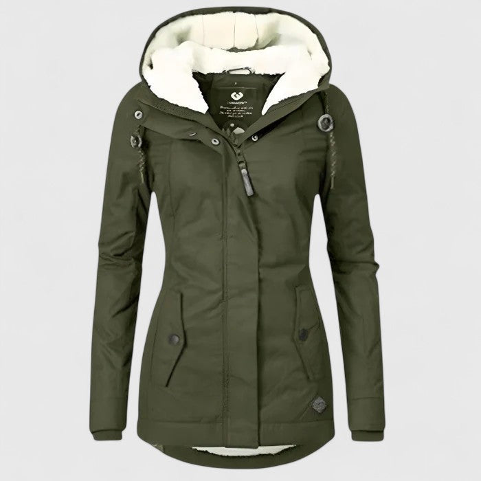 Sandra™ | Classic Zip Front Hooded Jacket