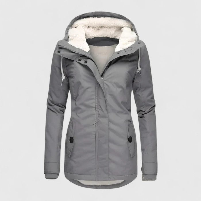 Sandra™ | Classic Zip Front Hooded Jacket