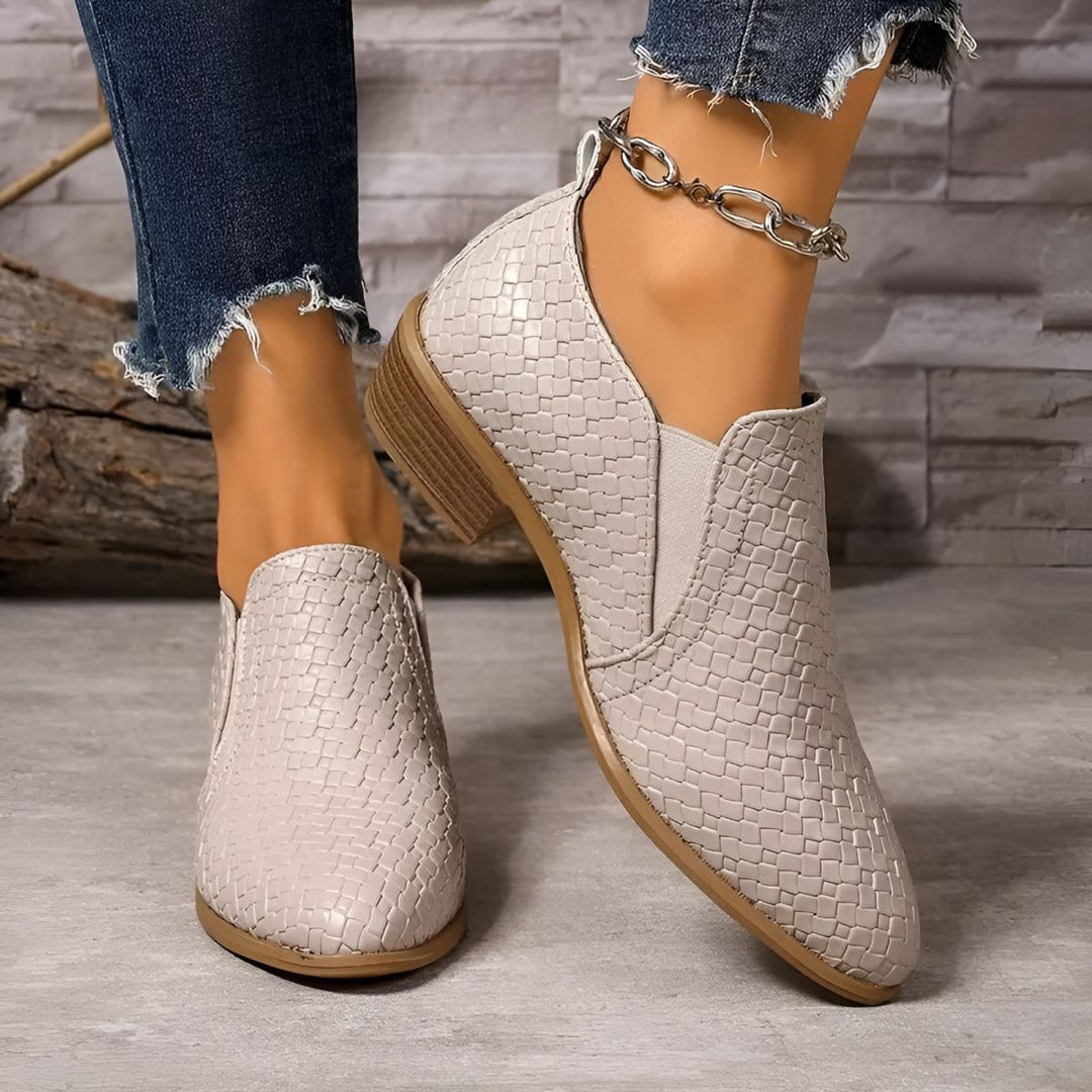 Alexia™ | Low-Heel Slip-On Ankle Boots