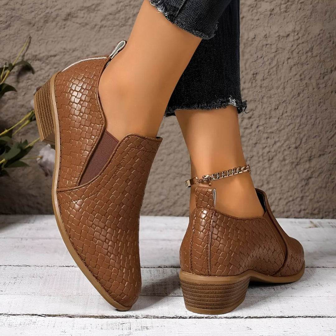 Alexia™ | Low-Heel Slip-On Ankle Boots