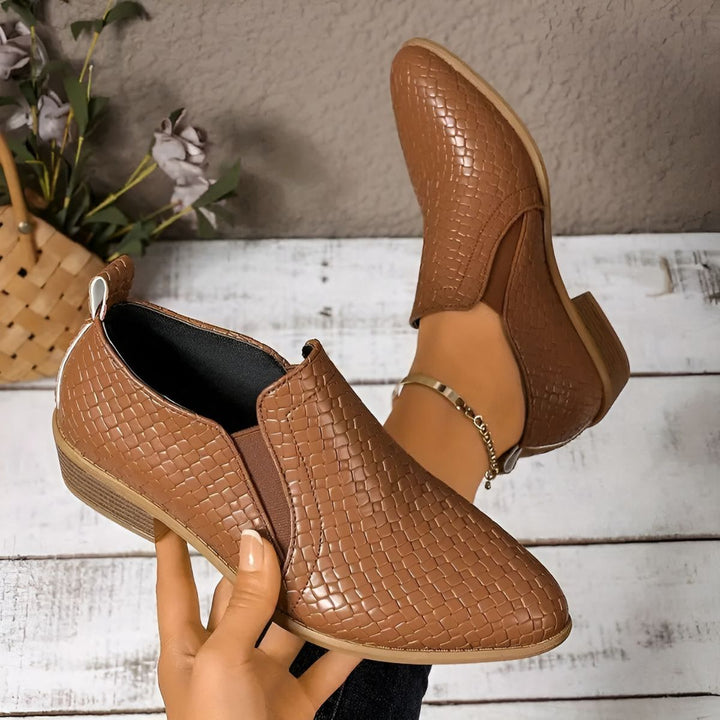 Alexia™ | Low-Heel Slip-On Ankle Boots