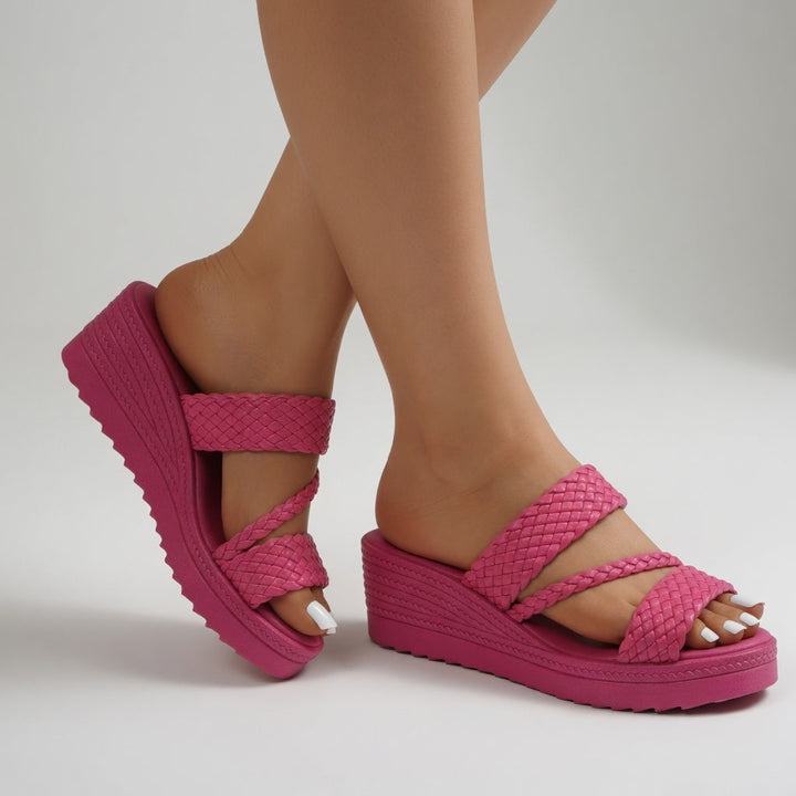 Estella™ | Chic Braided Strap Platform Sandals