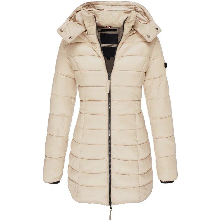 Jovanna™ | Longline Hooded Puffer Winter Jacket