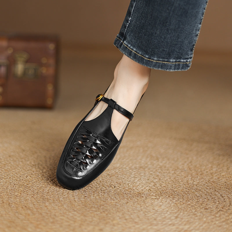 Elya Genuine Leather Mules