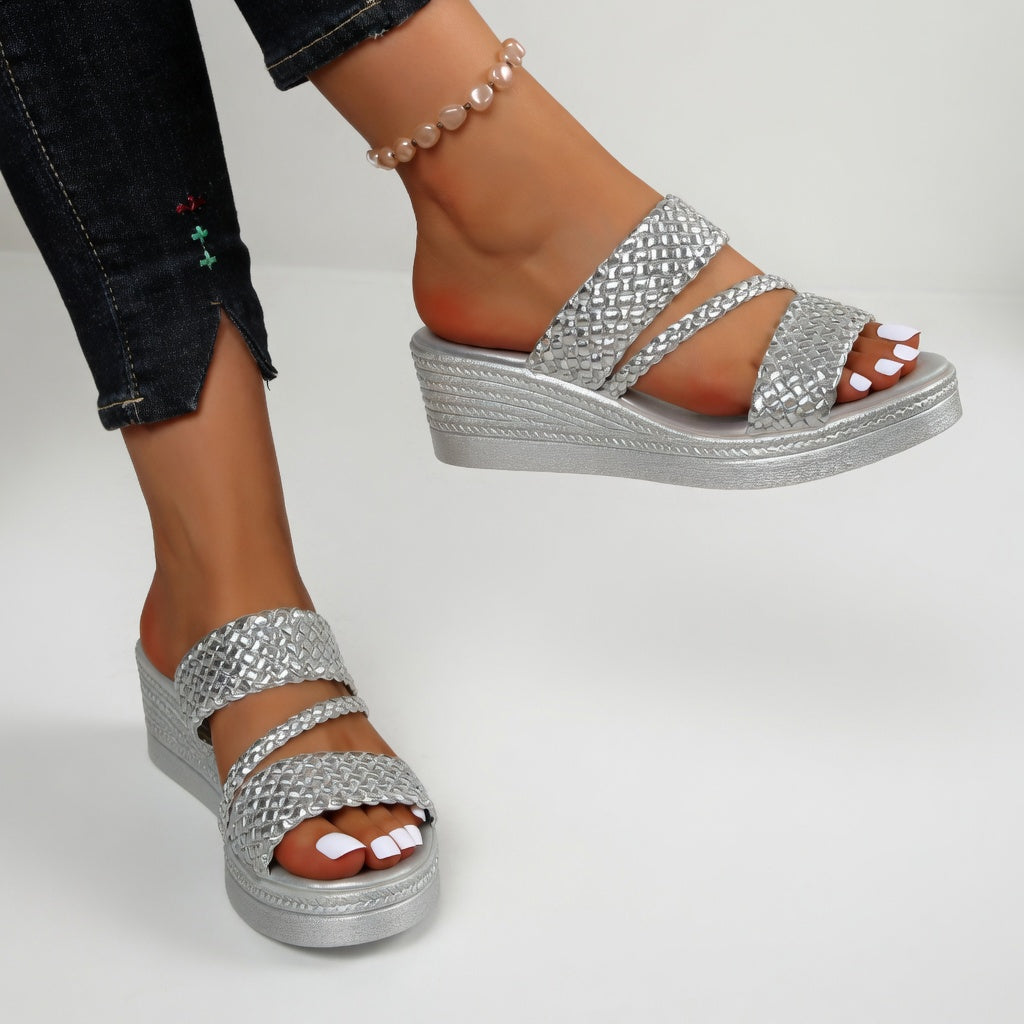 Estella™ | Chic Braided Strap Platform Sandals
