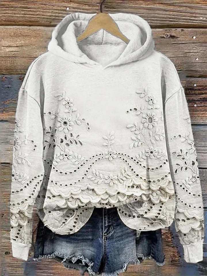 Ainsley™ | Floral Embroidery Women’s Hoodies