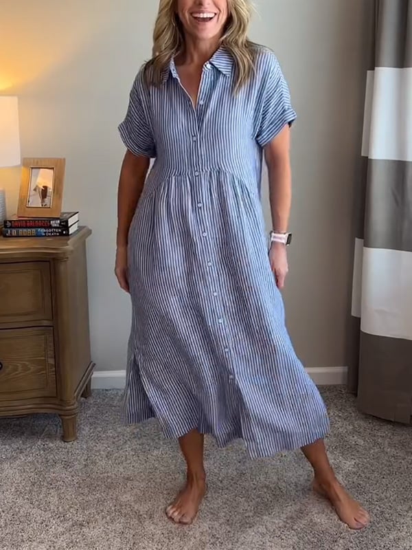 Milena™ | Breezy Drawstring Waist Dress