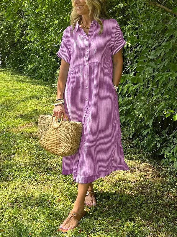 Milena™ | Breezy Drawstring Waist Dress