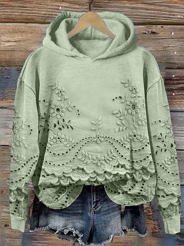 Ainsley™ | Floral Embroidery Women’s Hoodies