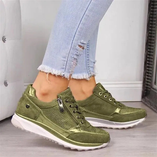 Amy - Zip-Up Orthopedic Sneakers