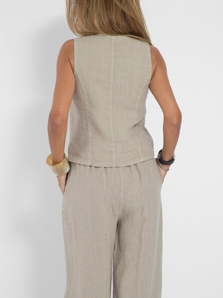 Angela™ | Elegant Waistcoat Set with Wide Trousers