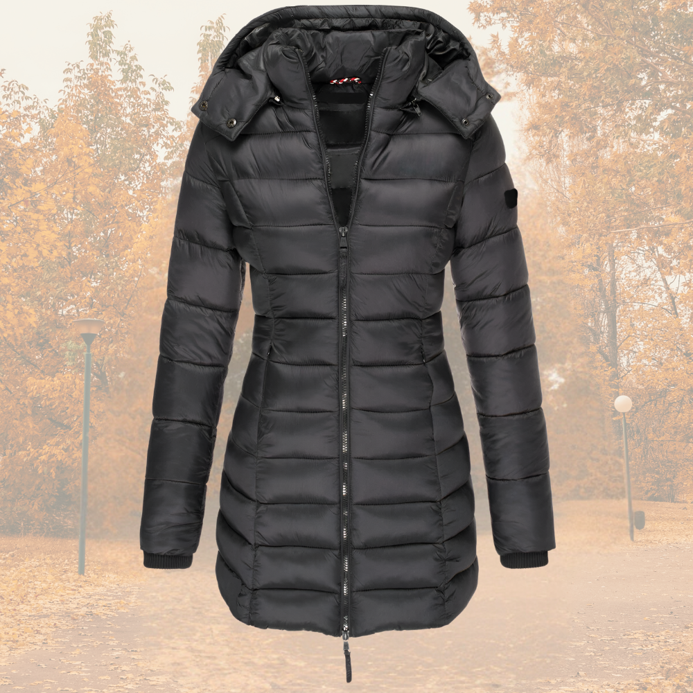 Jovanna™ | Longline Hooded Puffer Winter Jacket