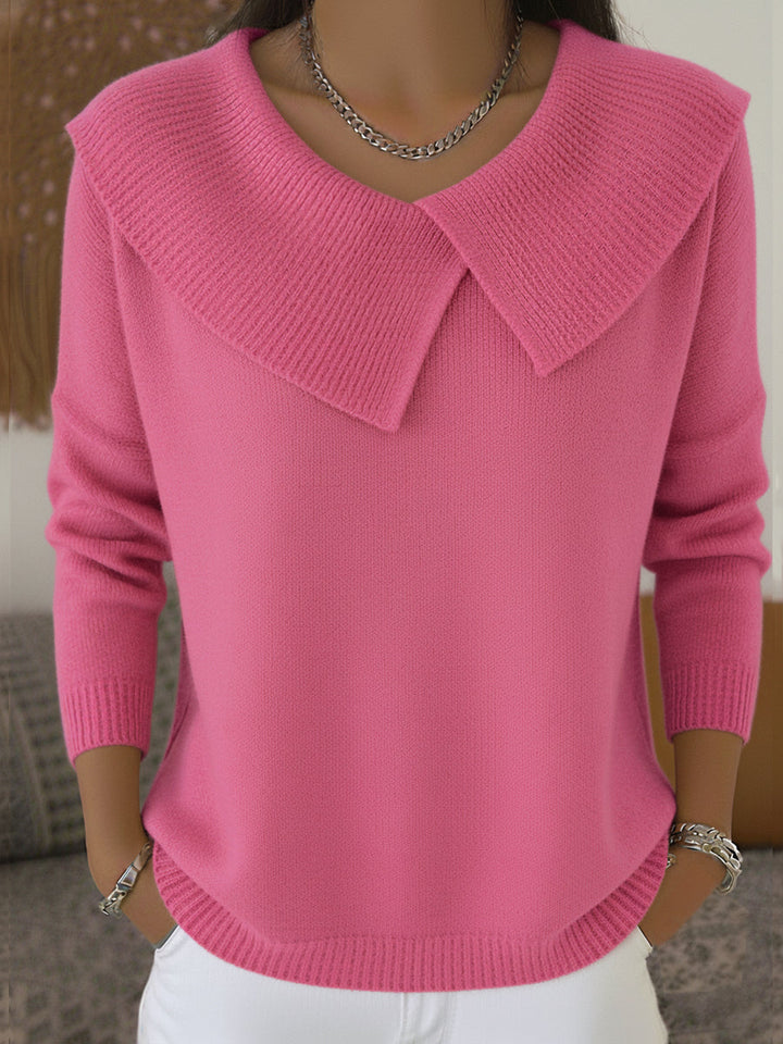 Camara™ | Elegant Oversized Collar Sweater