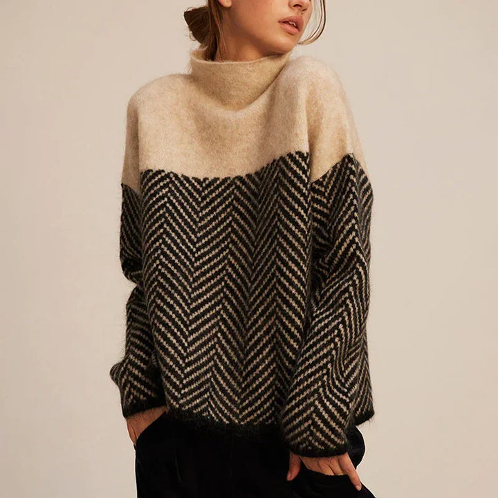 Lily - Sweater with Stand-Up Collar