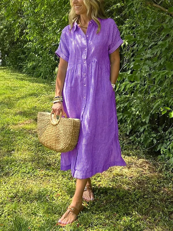 Milena™ | Breezy Drawstring Waist Dress