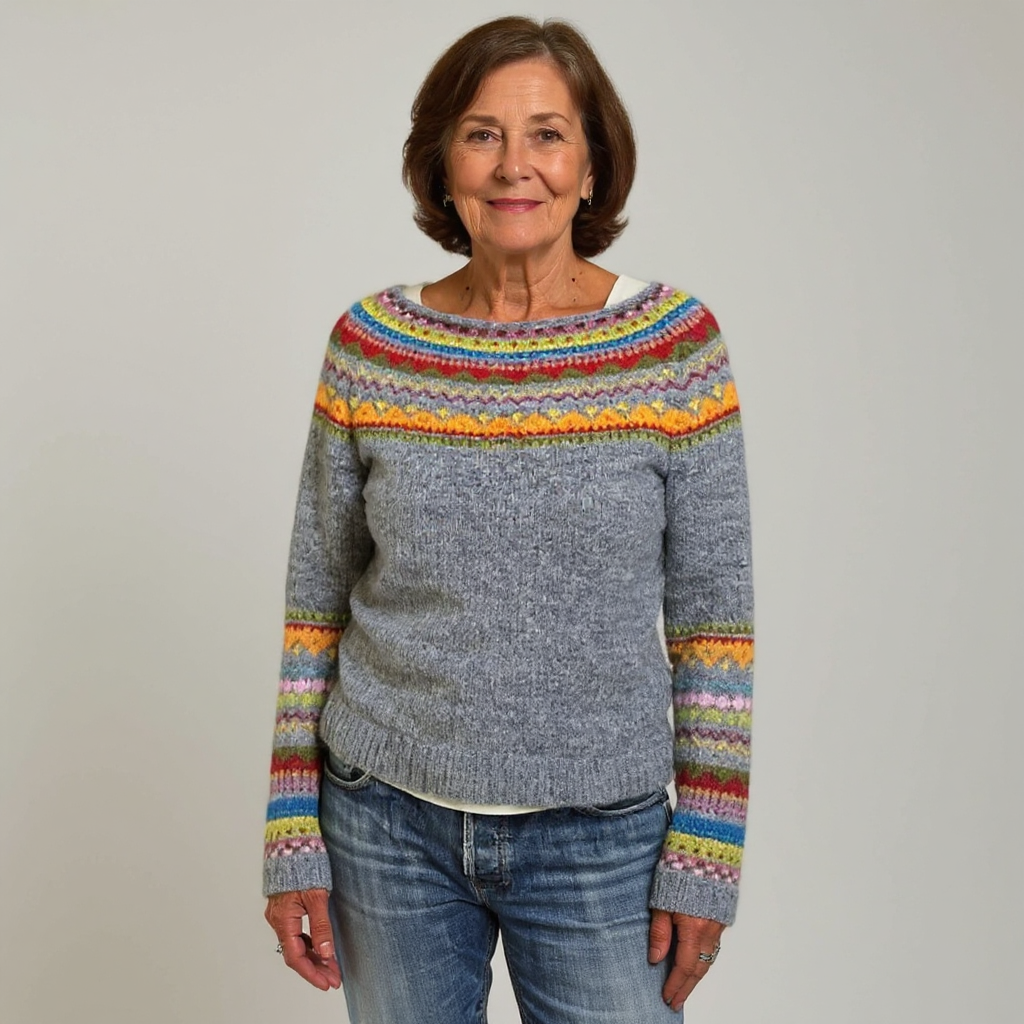 Ivy | Retro Icelandic Knit Sweater