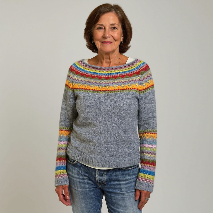 Ivy | Retro Icelandic Knit Sweater