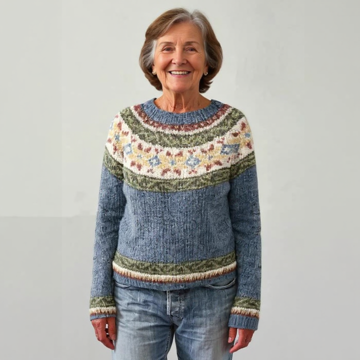 Lucy | Retro Icelandic Knit Sweater