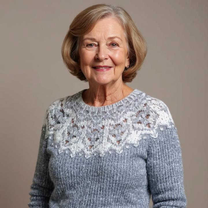 Athena | Retro Icelandic Knit Sweater