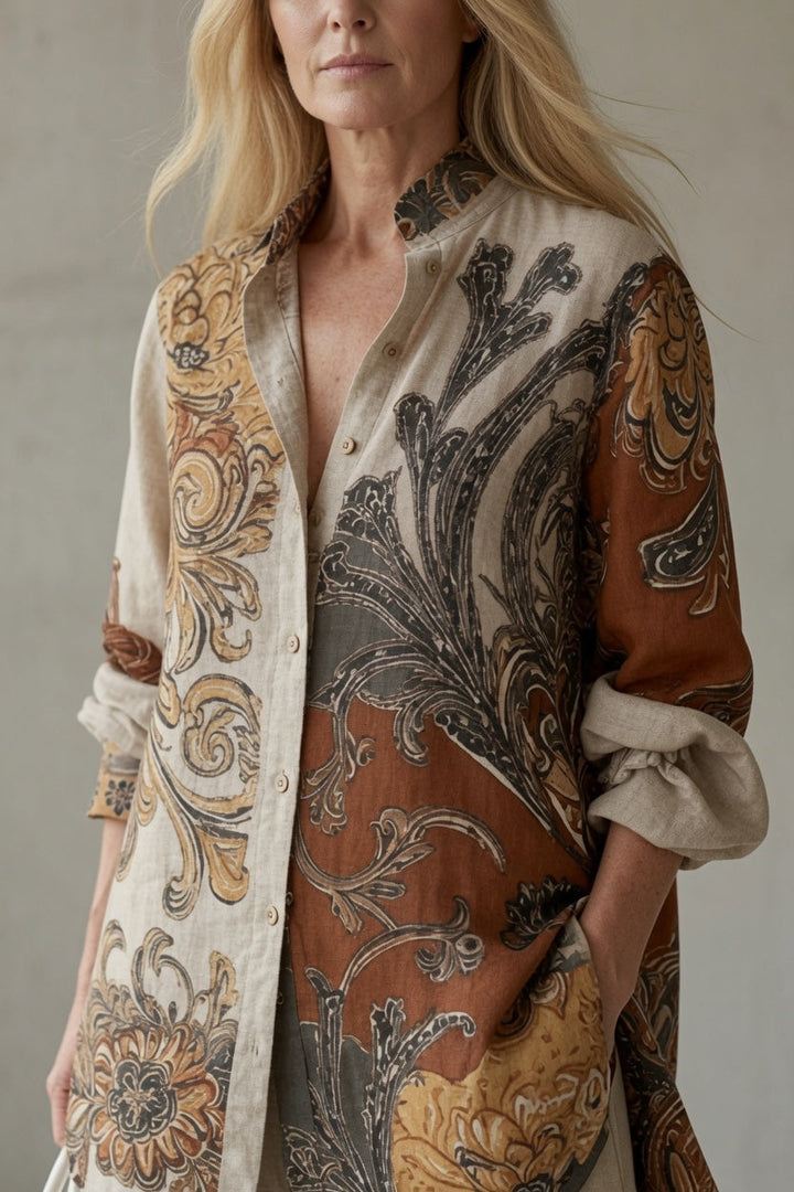 Nahla™ | Vintage Paisley Print Two Piece Set