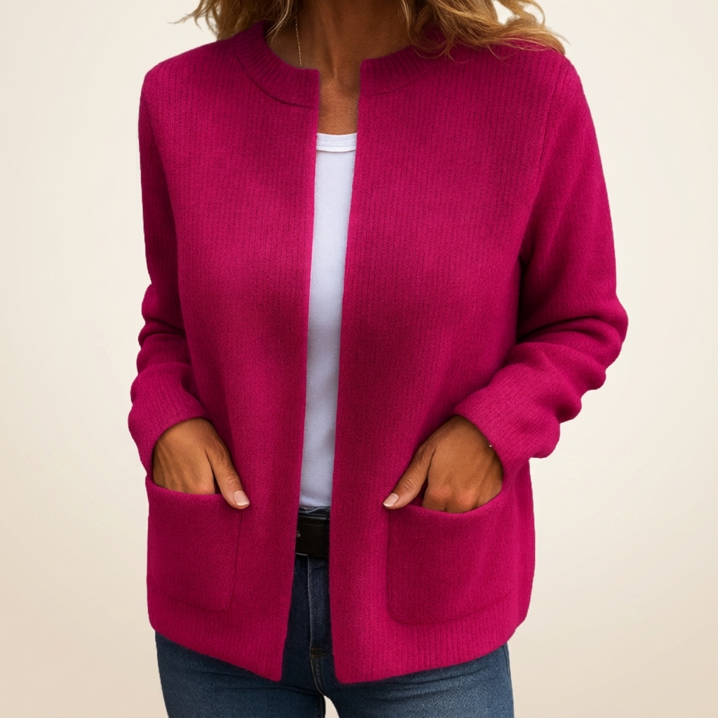 Azalea™ | Classic Open Front Pocket Cardigan