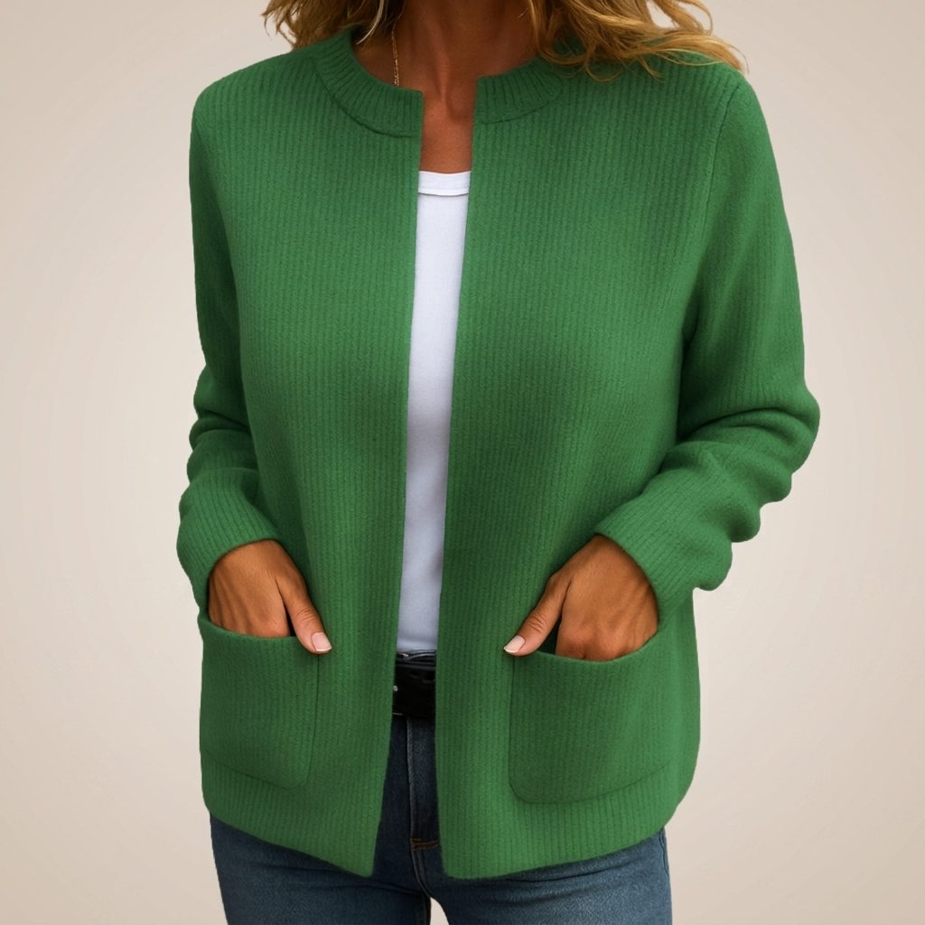 Azalea™ | Classic Open Front Pocket Cardigan