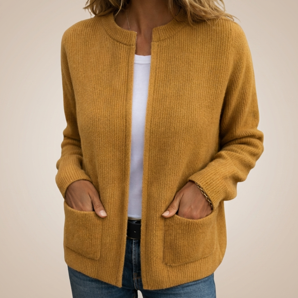 Azalea™ | Classic Open Front Pocket Cardigan