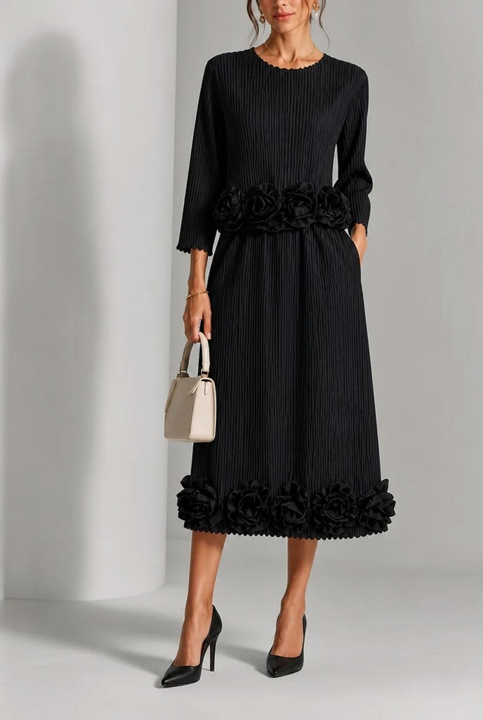 Carissa | Classic Floral Hem Skirt Set