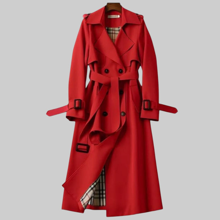 Marilyn™ | Elegant Longline Belted Trench Coat