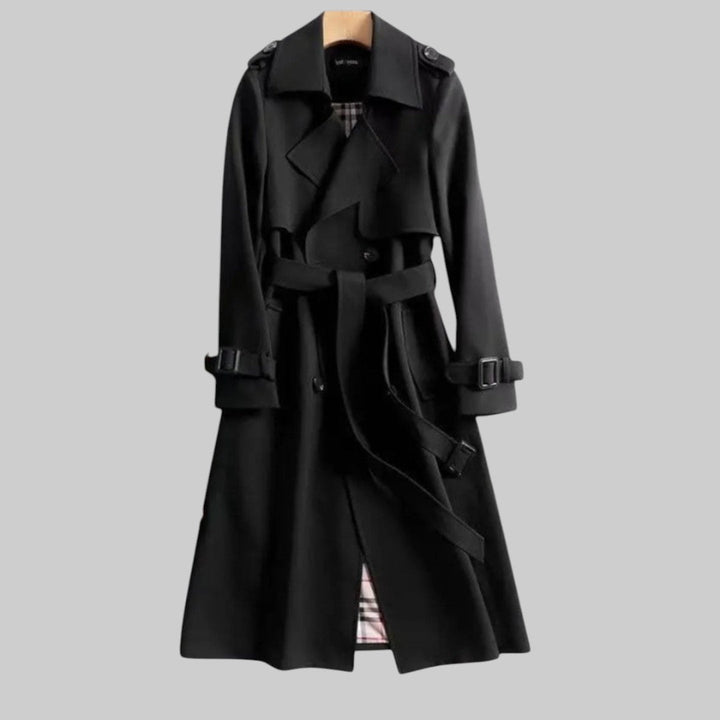 Marilyn™ | Elegant Longline Belted Trench Coat