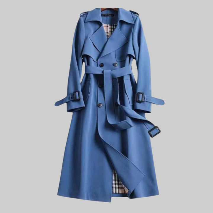 Marilyn™ | Elegant Longline Belted Trench Coat