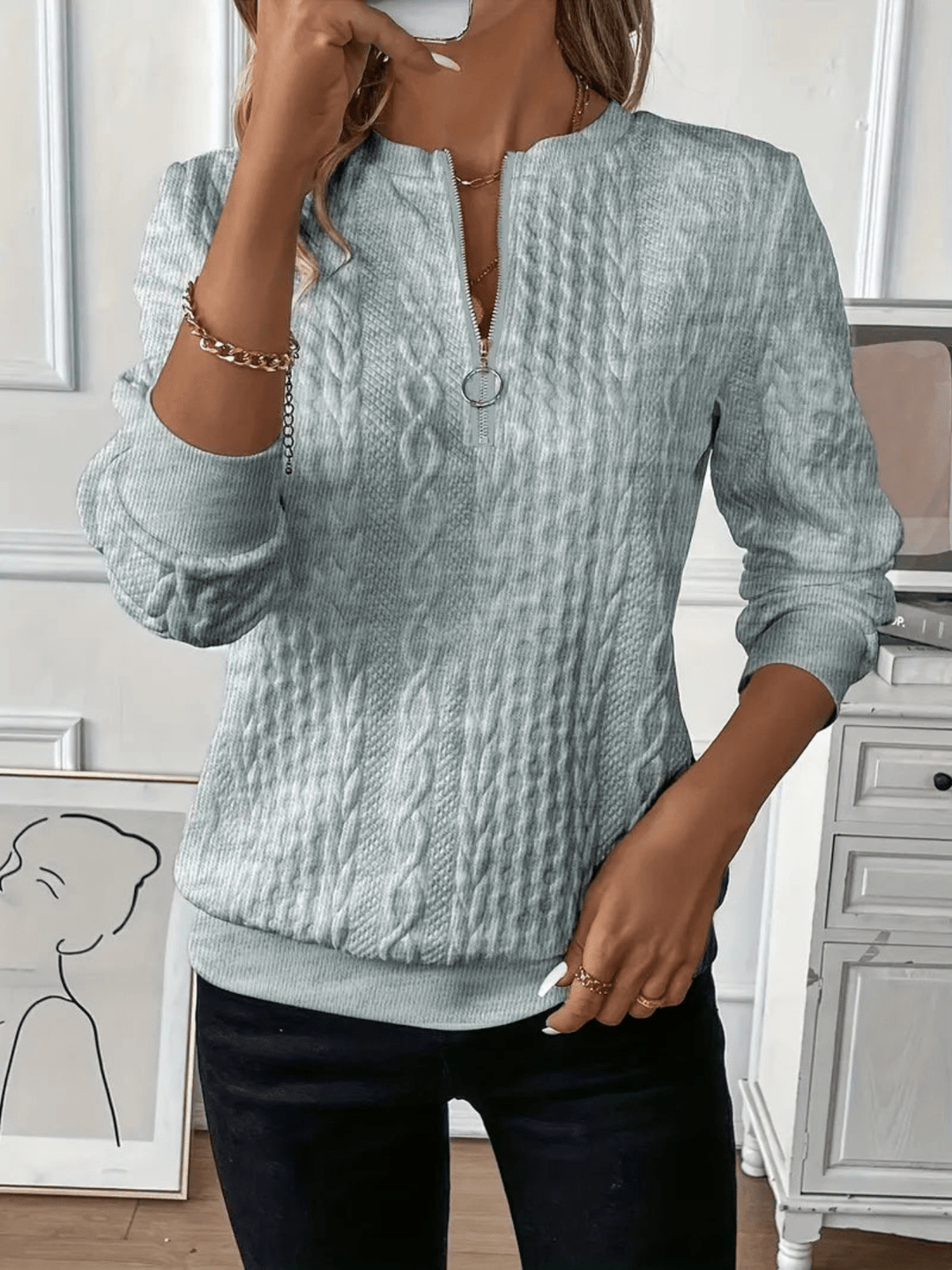 Nora™ | Women's Zip-Up Sweater