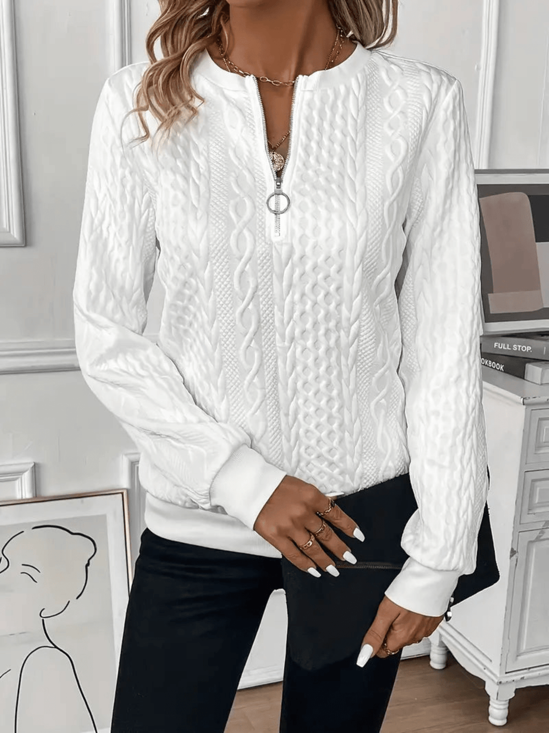 Nora™ | Women's Zip-Up Sweater