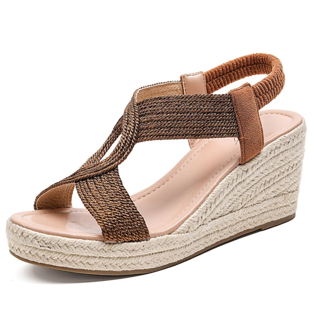 Aroa™ | Braided Wedge Sandals