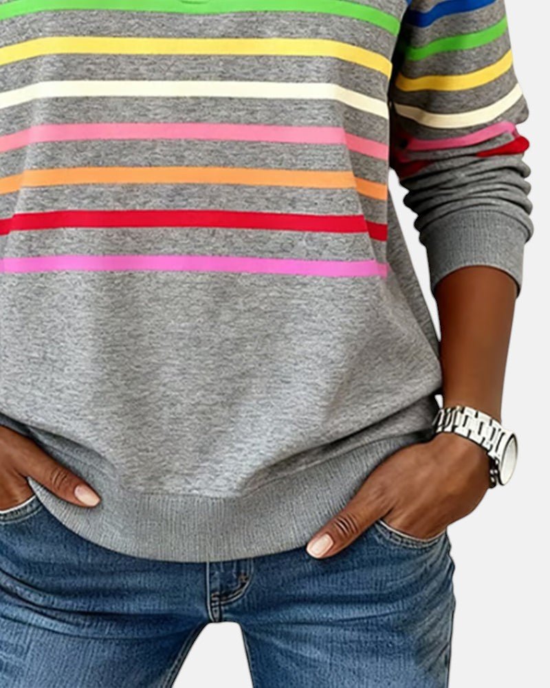 Madison | Striped Quarter-Zip Pullover