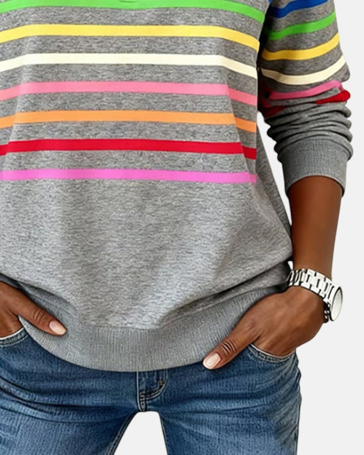 Madison | Striped Quarter-Zip Pullover